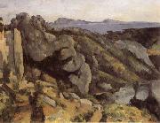 Paul Cezanne Rocks at L Estaque Germany oil painting artist